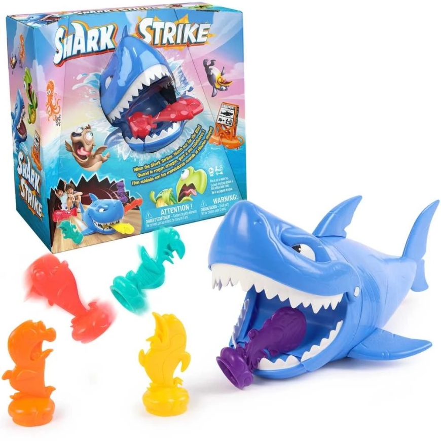 Mäng "Hull Haug" lastele, osavus Shark Strike keegli mäng akulaga, 5+