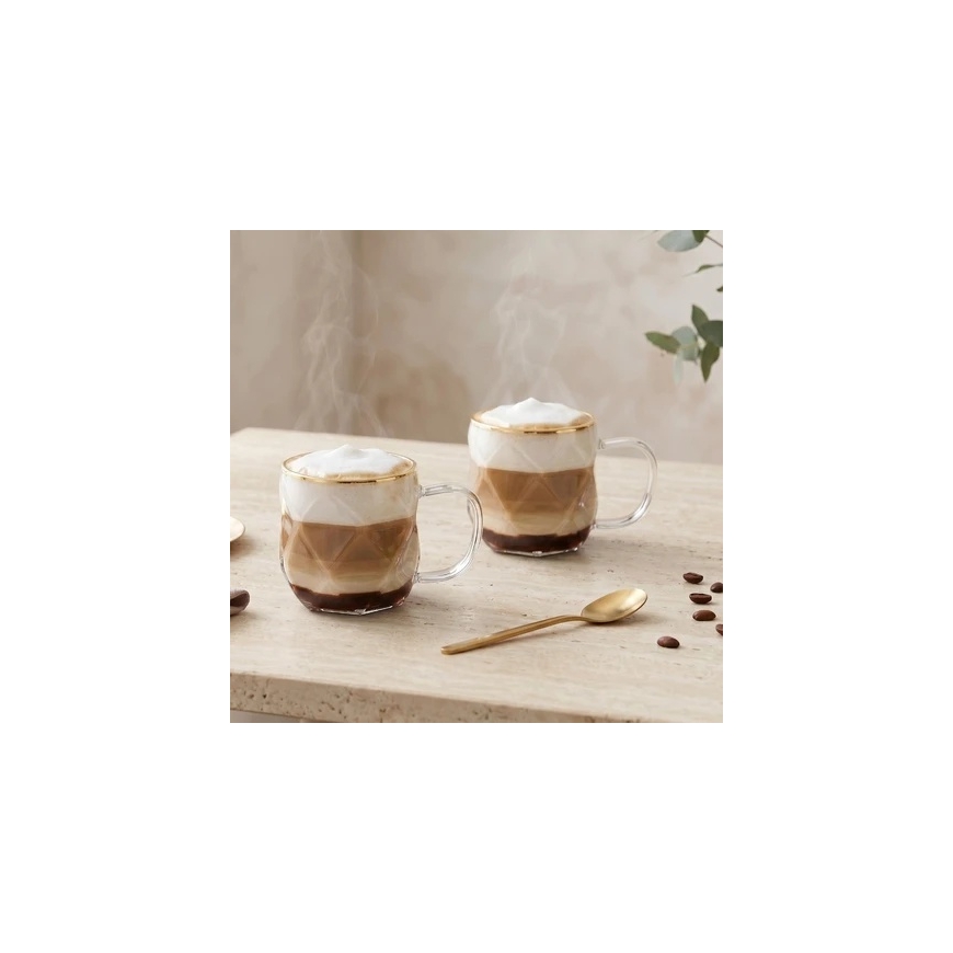 Vialli Design 2 cups 350 ml Geo Gold (32125) – 2