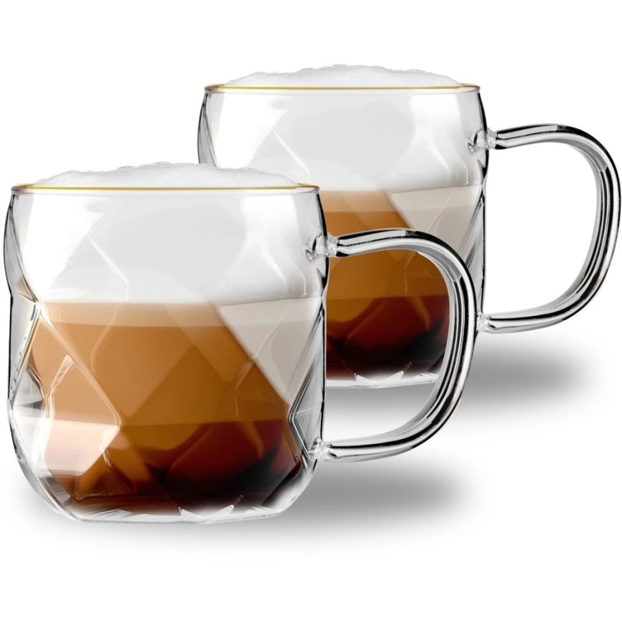 Vialli Design 2 krūzes 350 ml Geo Gold (32125) – 3