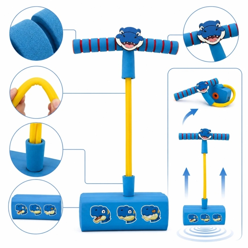 Игрушка для детей с синим динозавром WOOPIE – 4