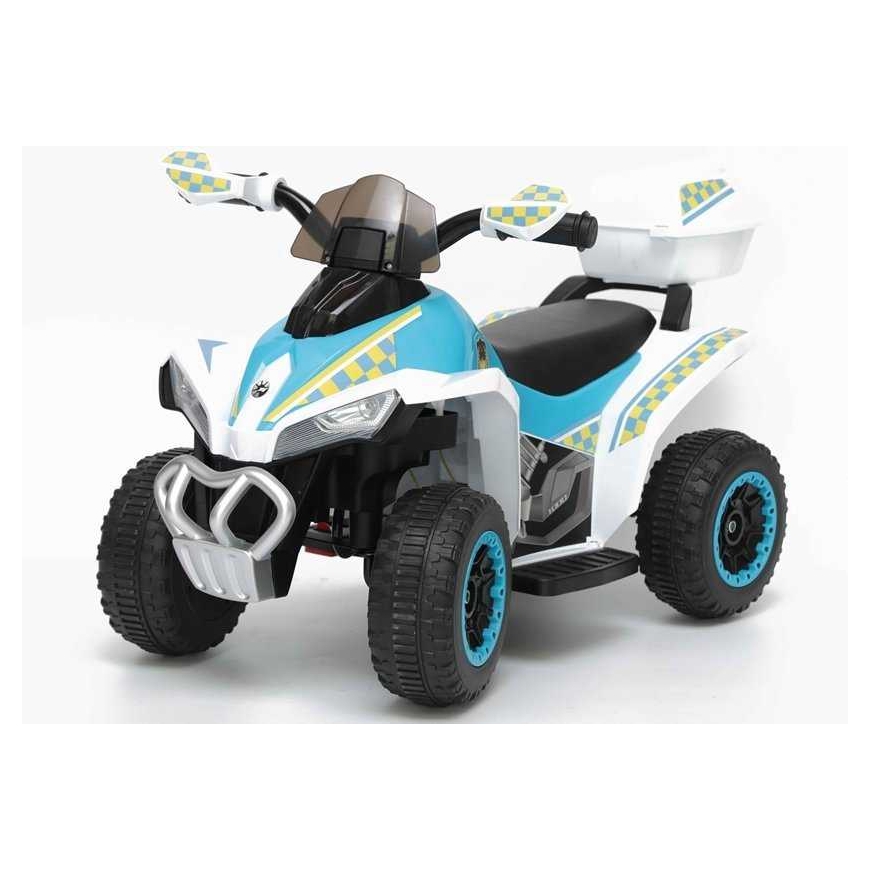 Lean Cars Ride-On Police Quad YSA021A White