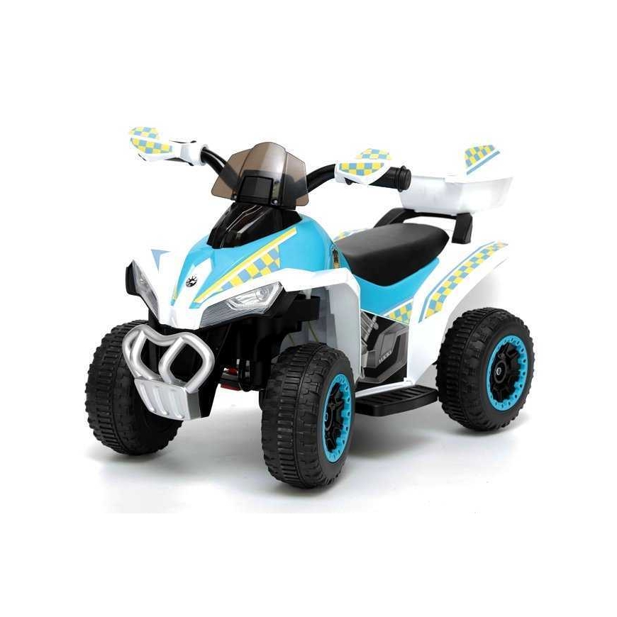 Lasten sähköauto Lean Cars Ride-On Police Quad YSA021A valkoinen – 2