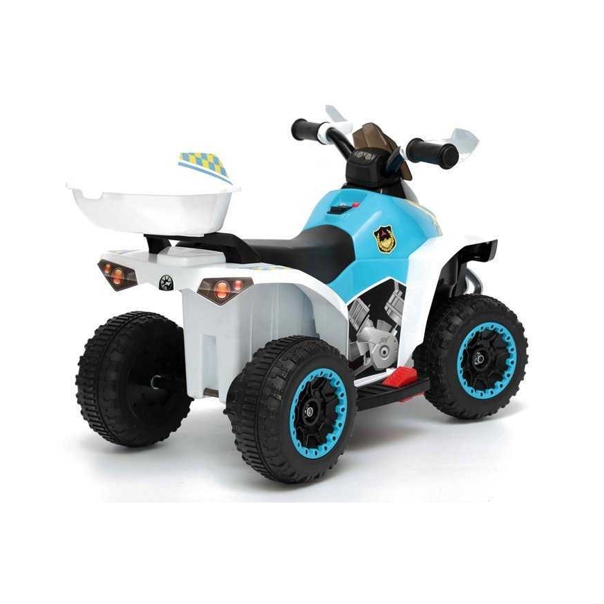 Детский электромобиль-полиция Lean Cars Ride-On Quad YSA021A белый – 5