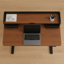 Spacetronik Electric Height Adjustable Desk with Shelves 120_60 8 Spacetronik Electric Height Adjustable Desk with Shelves 120_60 8