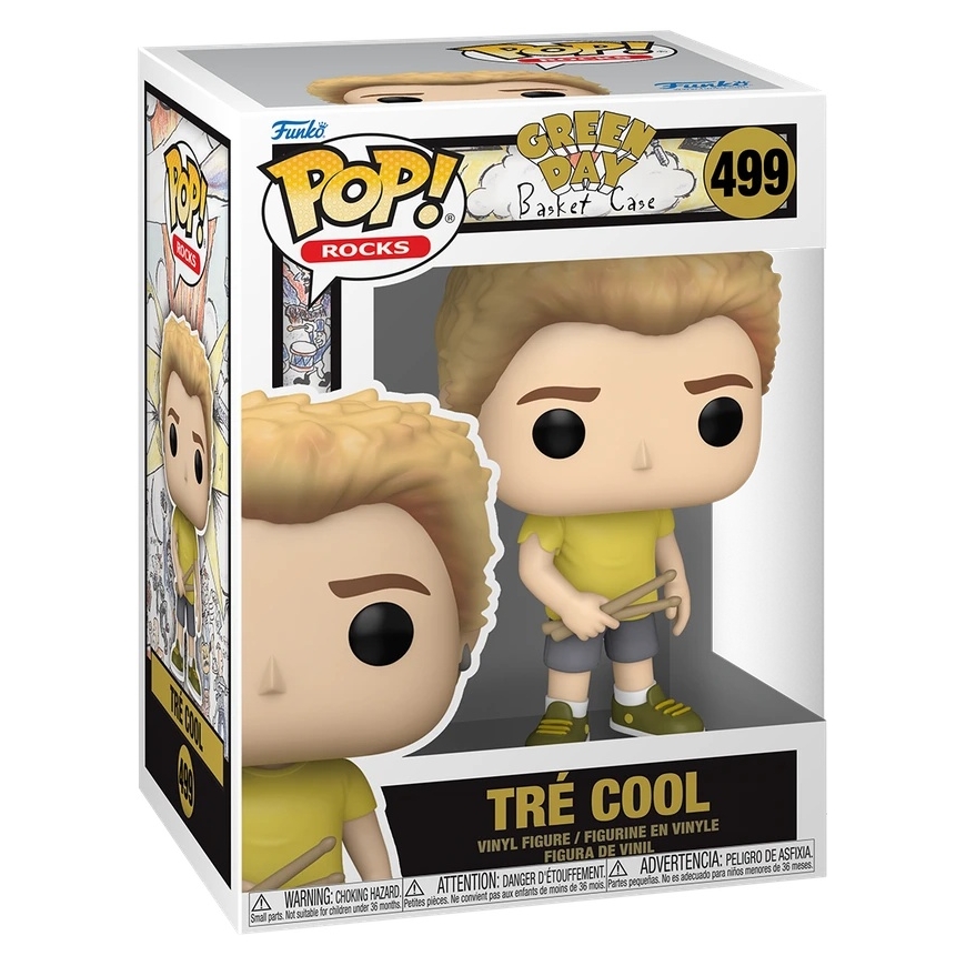 FUNKO POP! Vinyl Figure: Green Day - Tre Cool, ~9 cm