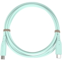 PREMIUMCORD USB-C–USB-C-kaapeli, 60 W, 480 Mbps, silikoni, turkoosi, 1,5 m PREMIUMCORD USB-C–USB-C-kaapeli, 60 W, 480 Mbps, silikoni, turkoosi, 1,5 m
