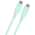 PREMIUMCORD USB-C–USB-C-kaapeli, 60 W, 480 Mbps, silikoni, turkoosi, 1,5 m PREMIUMCORD USB-C–USB-C-kaapeli, 60 W, 480 Mbps, silikoni, turkoosi, 1,5 m