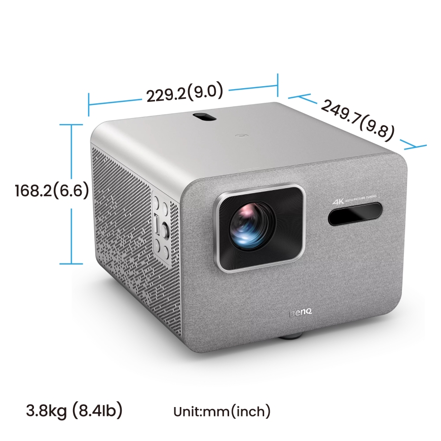 BenQ TK705STi Trumpo nuotolio projektorius 3000 ANSI lumens DLP UHD 4K (3840x2160) Pilka – 4