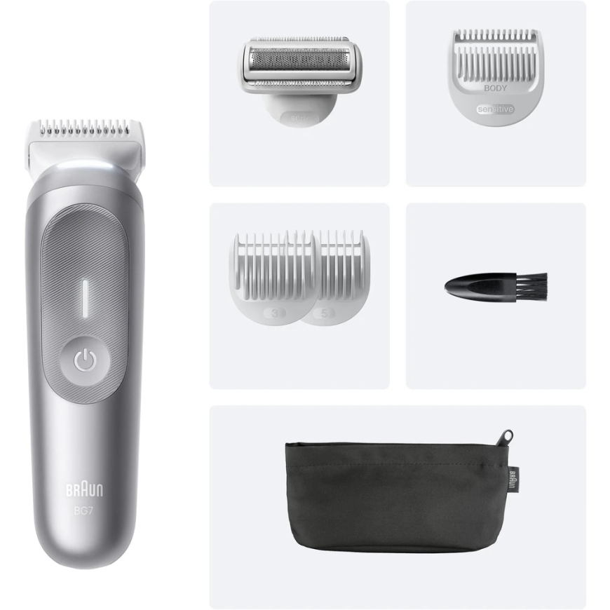 Braun Series 7 80789703 ķermeņa matu griešanas mašīna / skuveklis Pelēks – 4