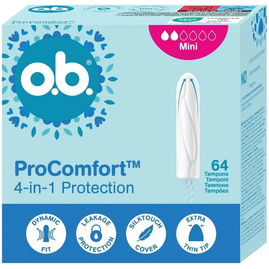 o.b. „ProComfort Mini“ tamponai