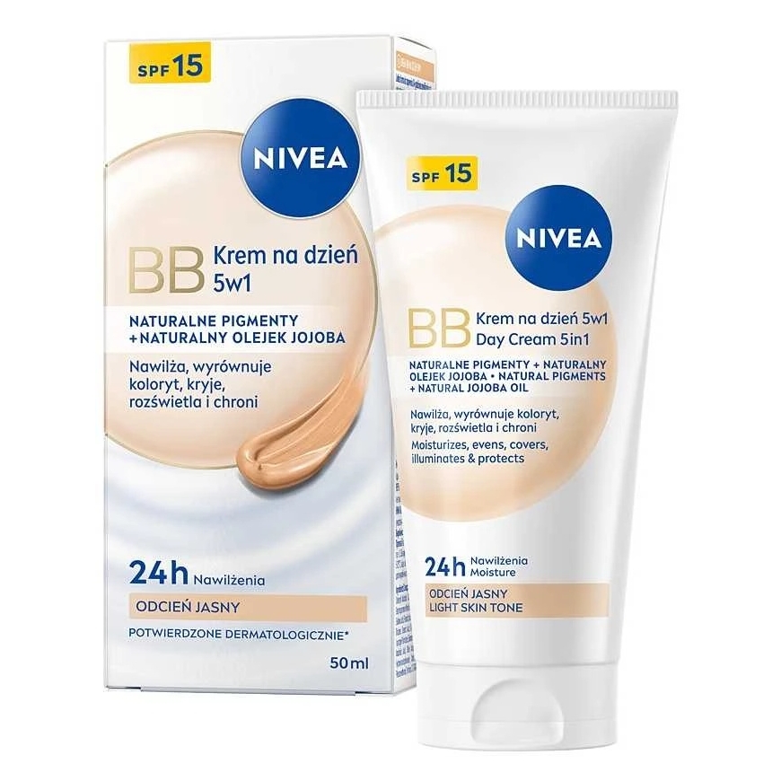 Nivea BB krēms 5 vienā mitrinošs SPF15 gaišais tonis – 3