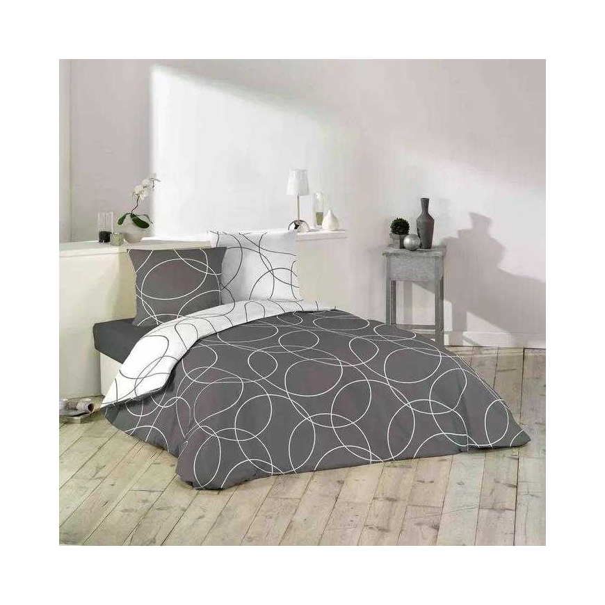 NoName voodipesu komplekt Elton Grey 140x200 cm, 63x63 cm