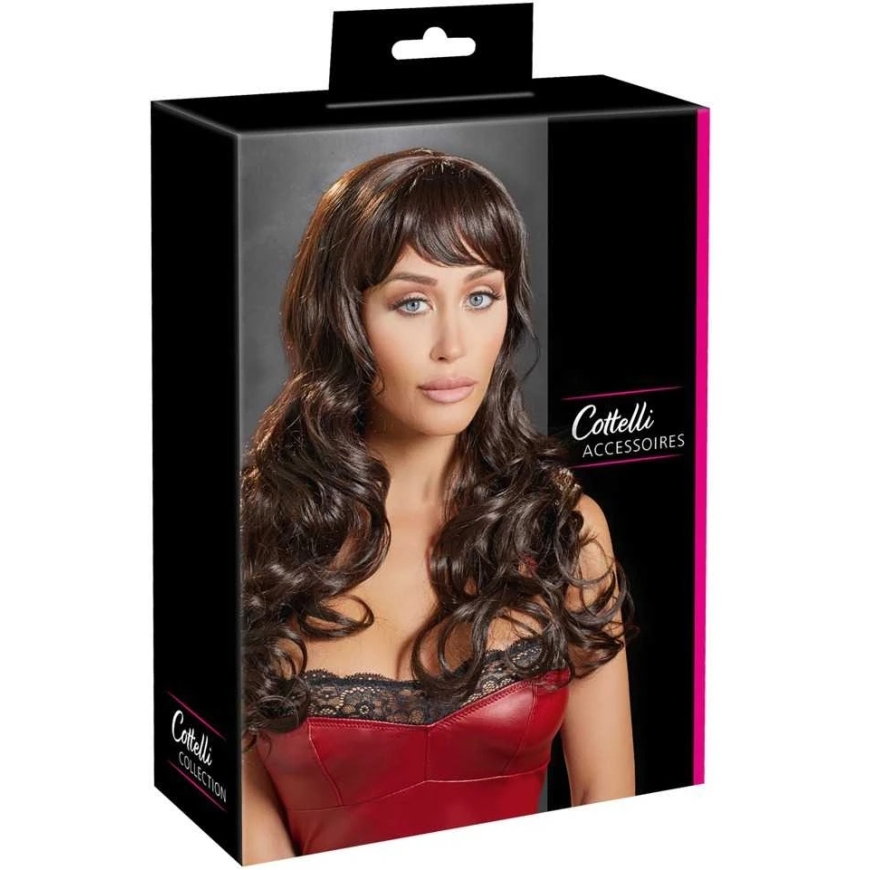 Cottelli Accessoires Tumša Gara Tumši brūna Perika