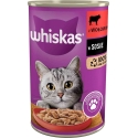 Whiskas Pieaugušajiem liellopa gaļa mērces 400g Whiskas Pieaugušajiem liellopa gaļa mērces 400g