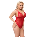 Cottelli Curves Body with open back red 4XL Cottelli Curves Body with open back red 4XL