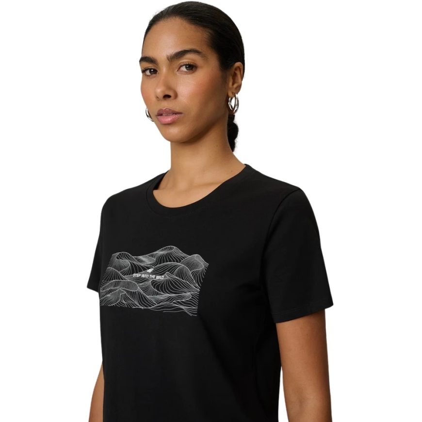 Moteriški marškinėliai 4F F2785 tamsiai juoda 4FWSS26TTSHF2785 20S (2XL) – 4