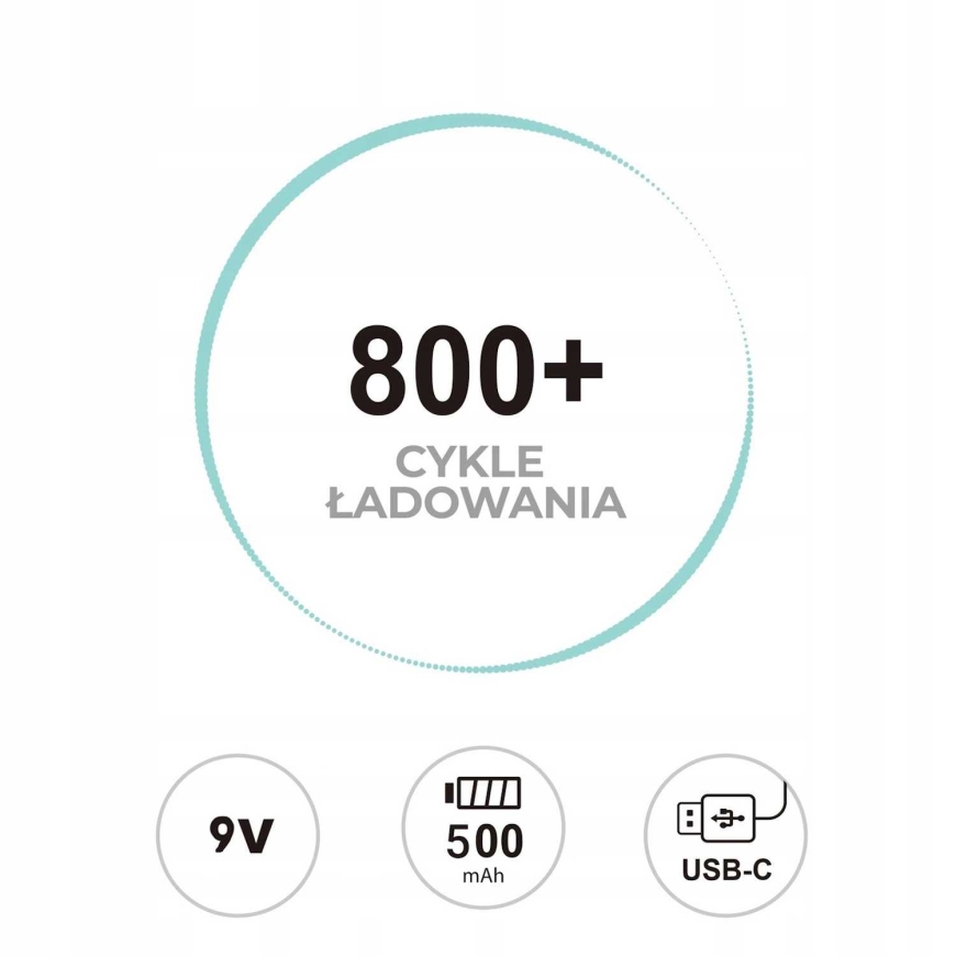 Liibattaries USB-C laaditavad liitiumioonakud MN1604 Krona 9V (2 tk) – 5