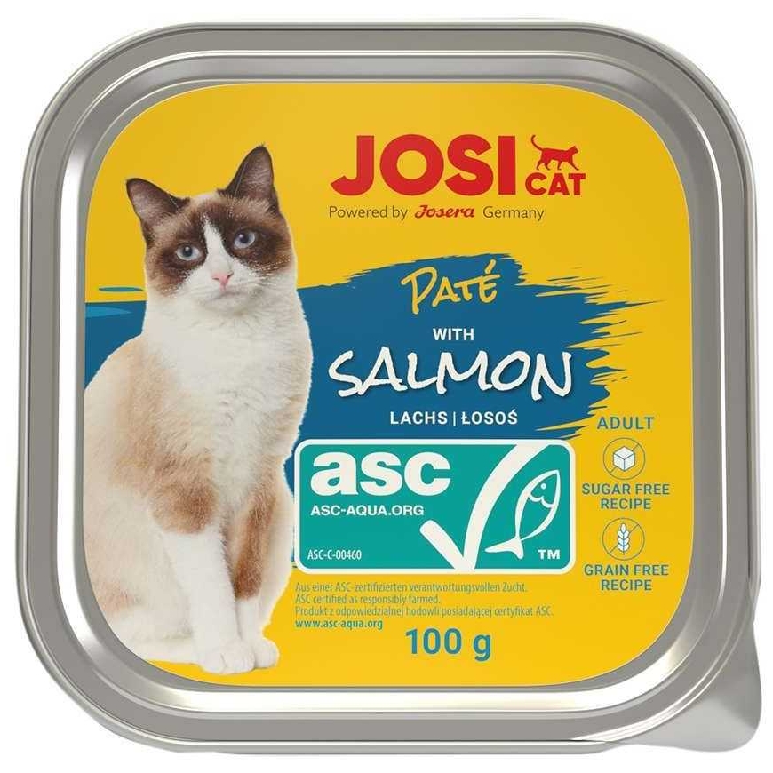 JOSICAT Pate su lašiša ASC 100g