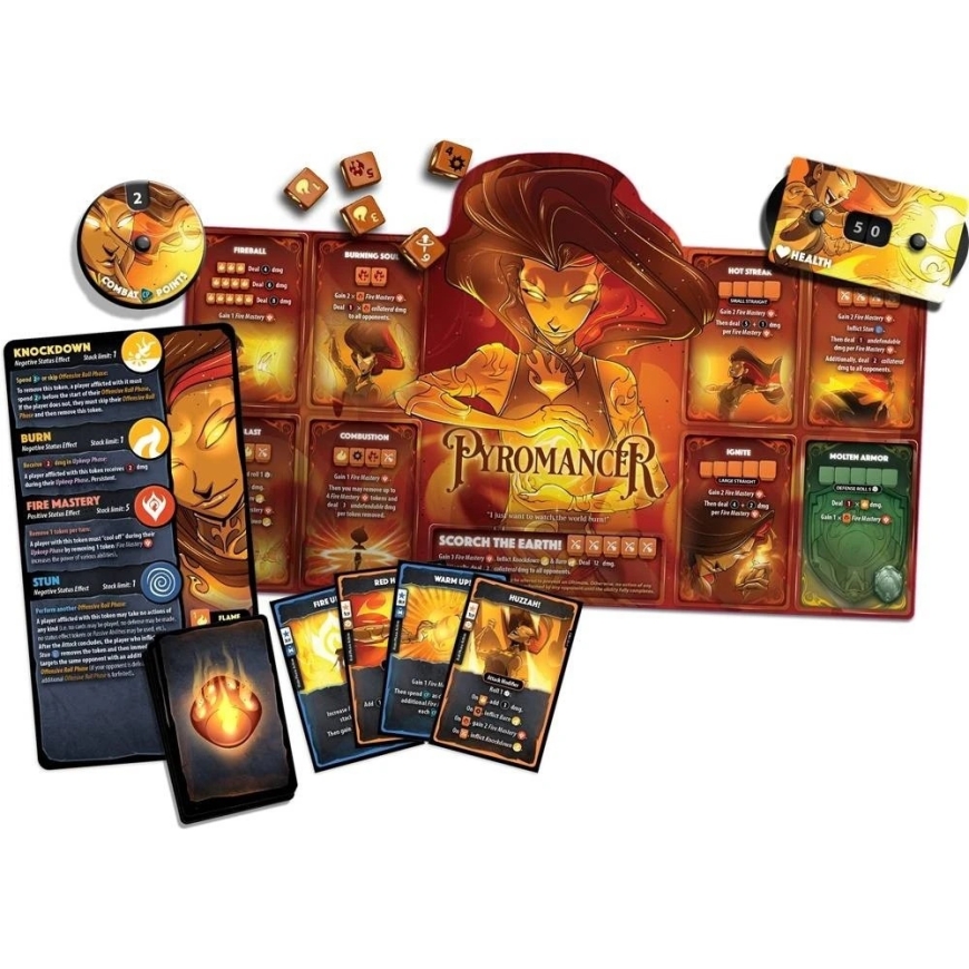 Roxley Games Dice Throne: Pirokancements varoņu komplekts – 2