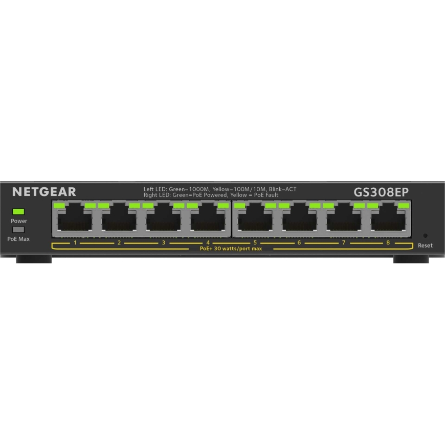 Коммутатор Netgear GS308EP 8xGE PoE+ – 5