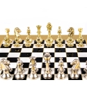 Manopoulos Classic Metal Staunton Chess Set 28x28cm with Pieces Manopoulos Classic Metal Staunton Chess Set 28x28cm with Pieces