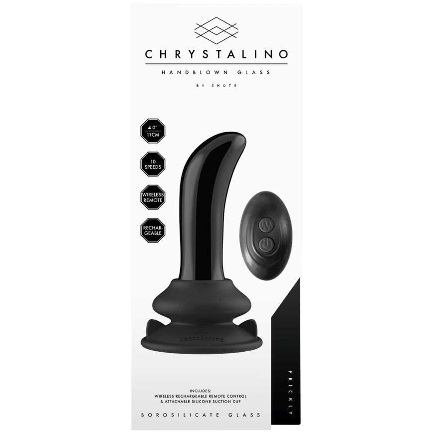 Chrystalino By Shots Kihiga – imemiseadmega ja puldiga – 10 kiirus – must