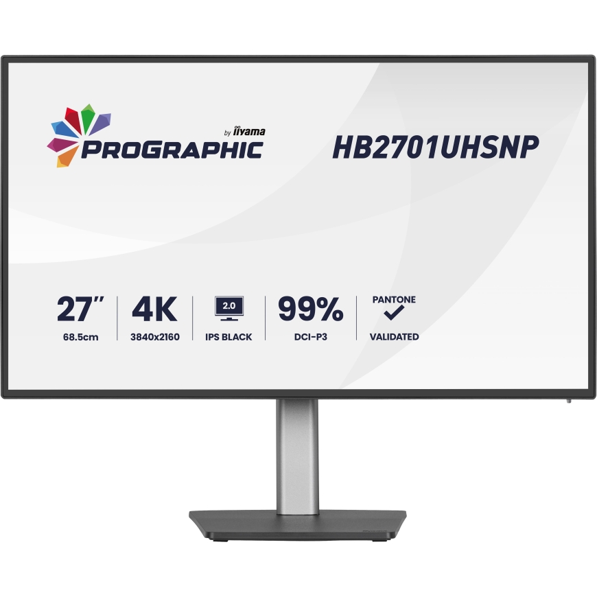 iiyama PROGRAPHIC HB2701UHSNP-B1 tietokoneen litteä näyttö 68,6 cm (27") 3840 x 2160 pikseliä 4K Ult – 2