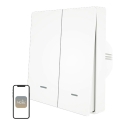 MOES ZS-B-EU2 ZigBee 2-kanali šviesos jungiklis MOES ZS-B-EU2 ZigBee 2-kanali šviesos jungiklis