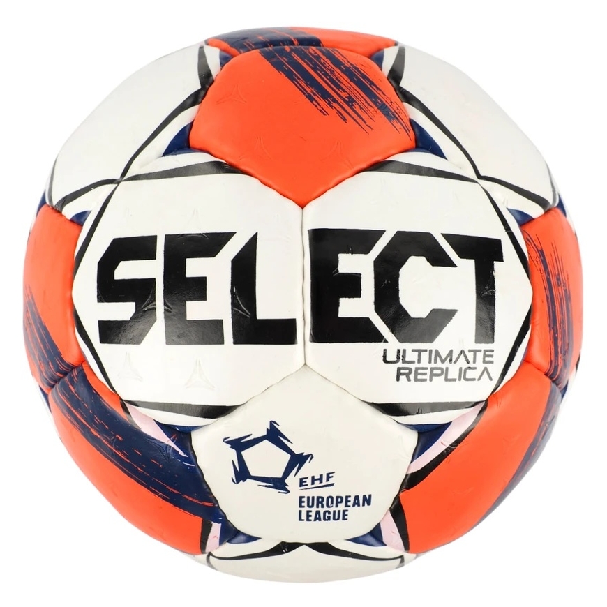 Select Ultimate Eiropas līgas replika 3 rokas bumba v25 EHF II balta-oranža 13521/270063 (3)