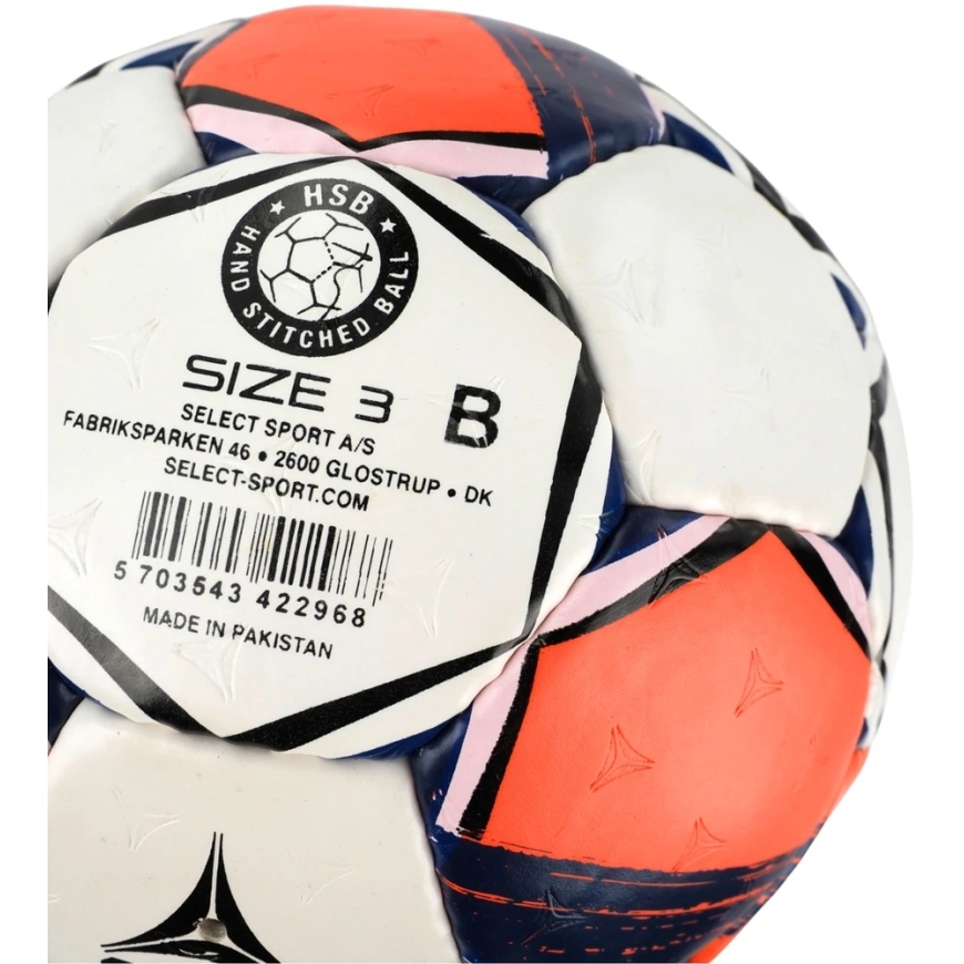 Select Ultimate European League Replica 3 Handball v25 EHF II white-orange 13521/270063 (3) – 3
