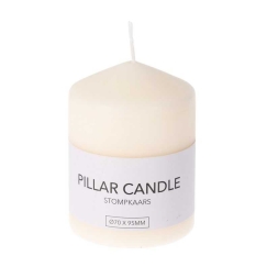 Home Styling Collection Pillar Candle Cream 9x7x7cm