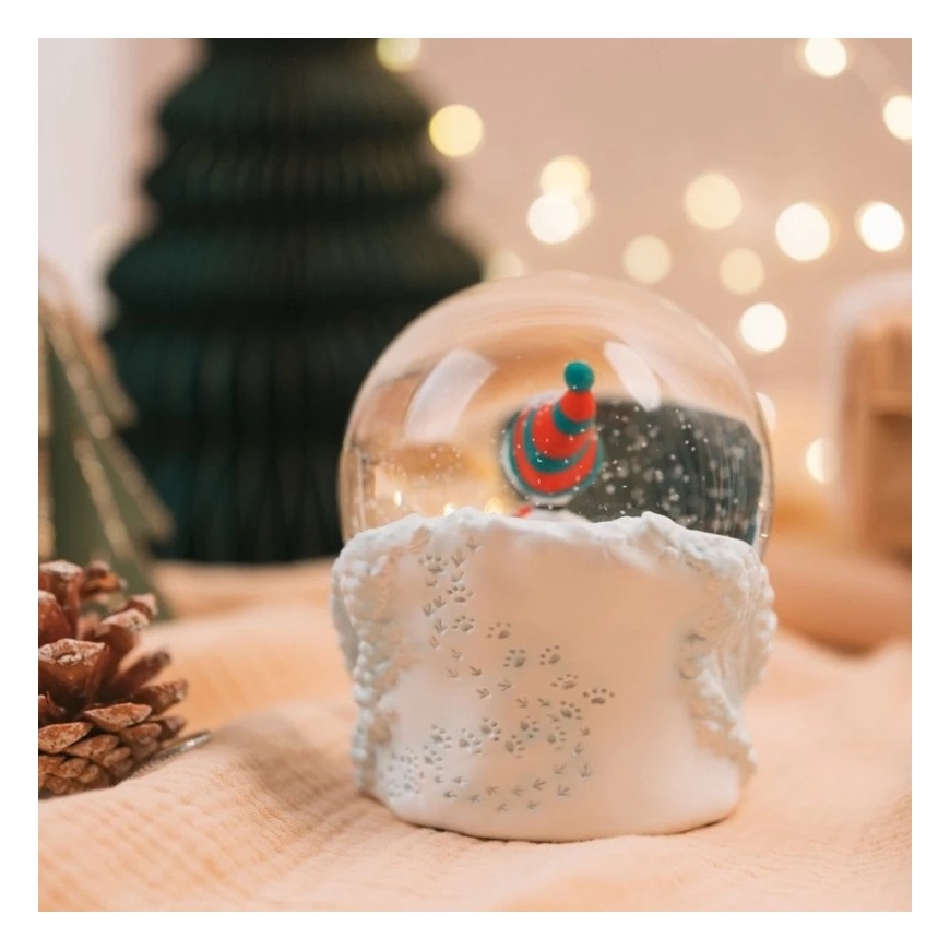 ERIK Snoopy glass snow globe in gift box