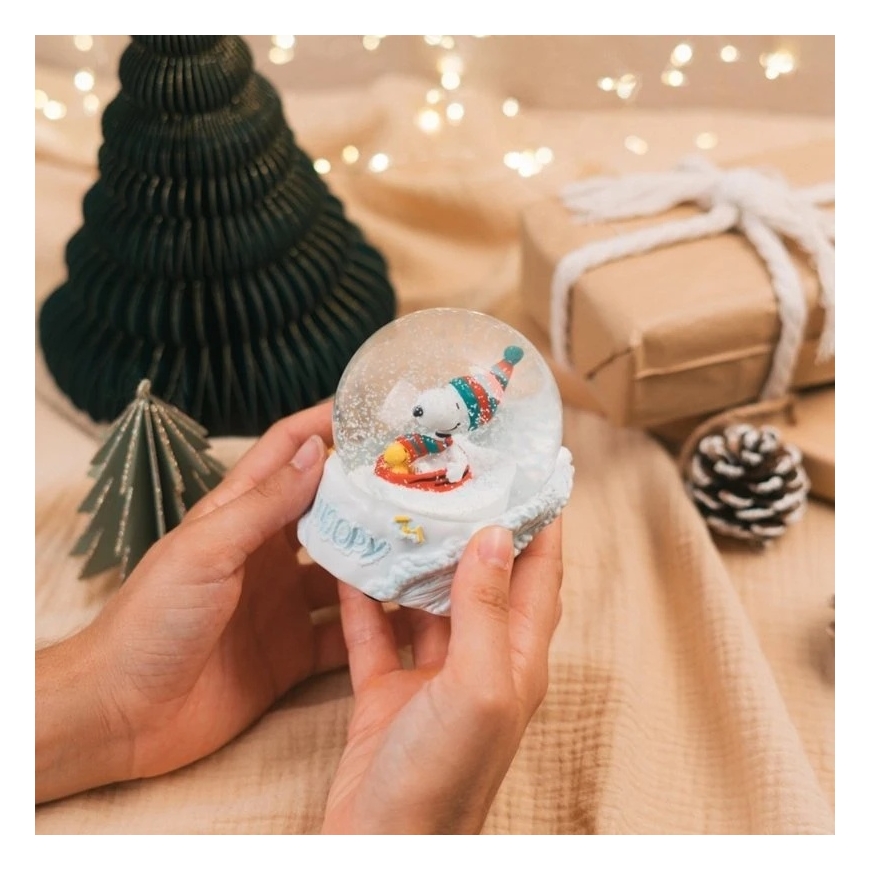 ERIK Snoopy glass snow globe in gift box – 2