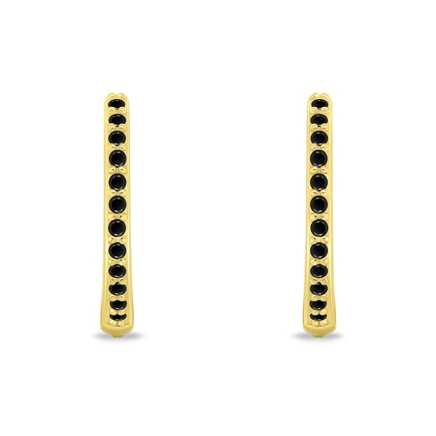 Brilio Silver Gold-Plated Rings with Black Cubic Zirconia EA1280YBC – 2