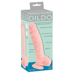 Meditsiiniline silikoon dildo 24 cm