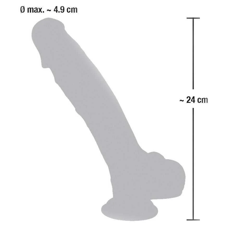 Meditsiiniline silikoon dildo 24 cm – 2