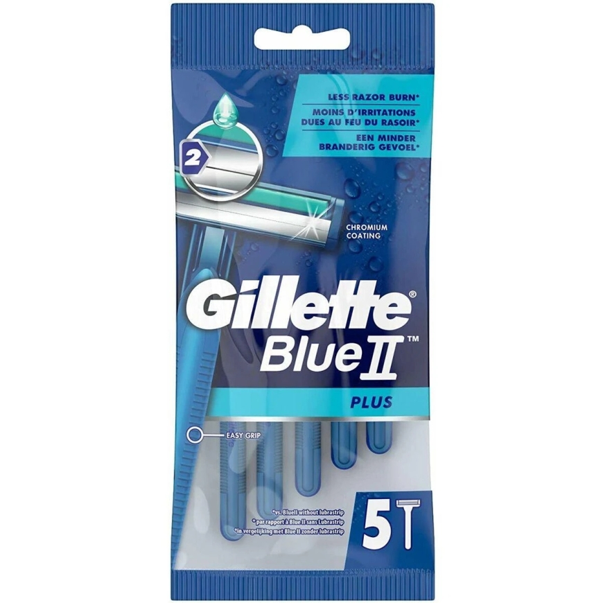 Gillette Blue II Plus disposable razor blade 5 pcs