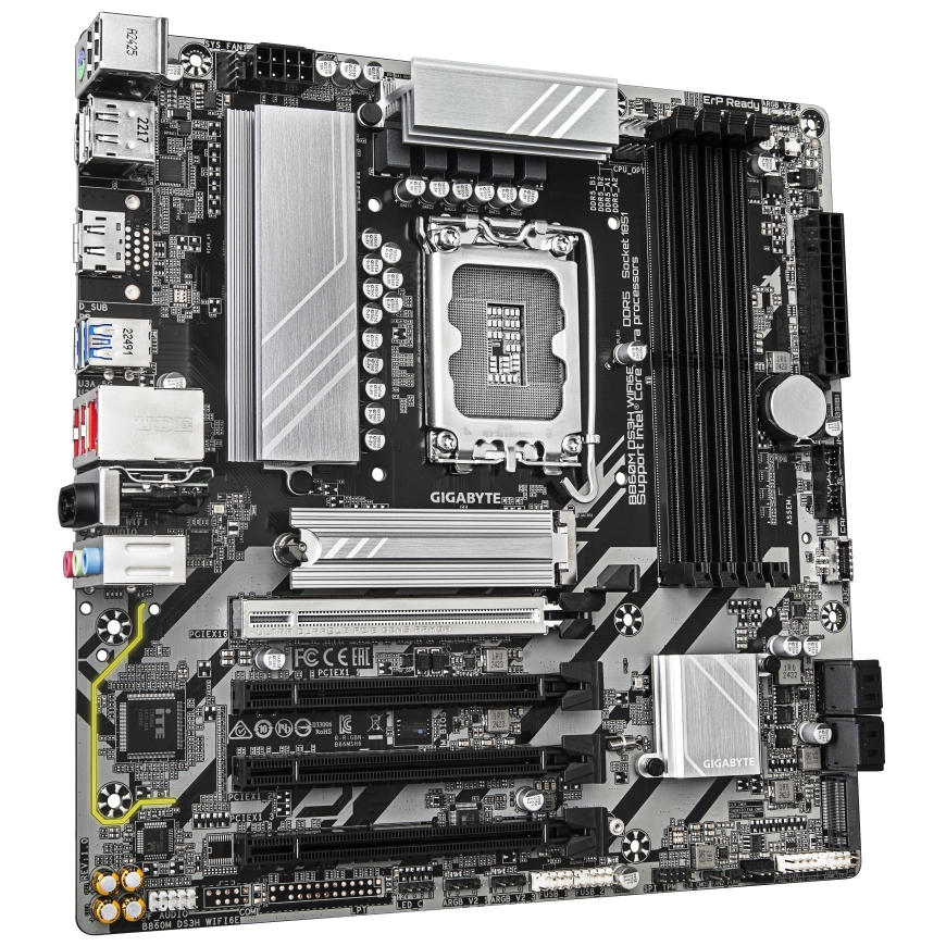 GIGABYTE B860M DS3H WIFI6E материнская плата Intel B860 LGA 1851 (Socket V1) Микро ATX – 3