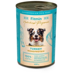 FITMIN Programm niiske toit koertele kalkuniga 400g