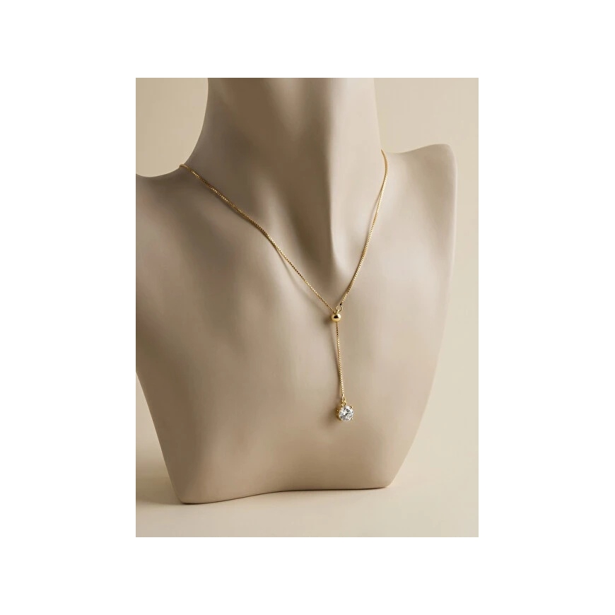 Brilio Silver Luxury flexible pendant made of gold-plated silver NCL220Y – 4