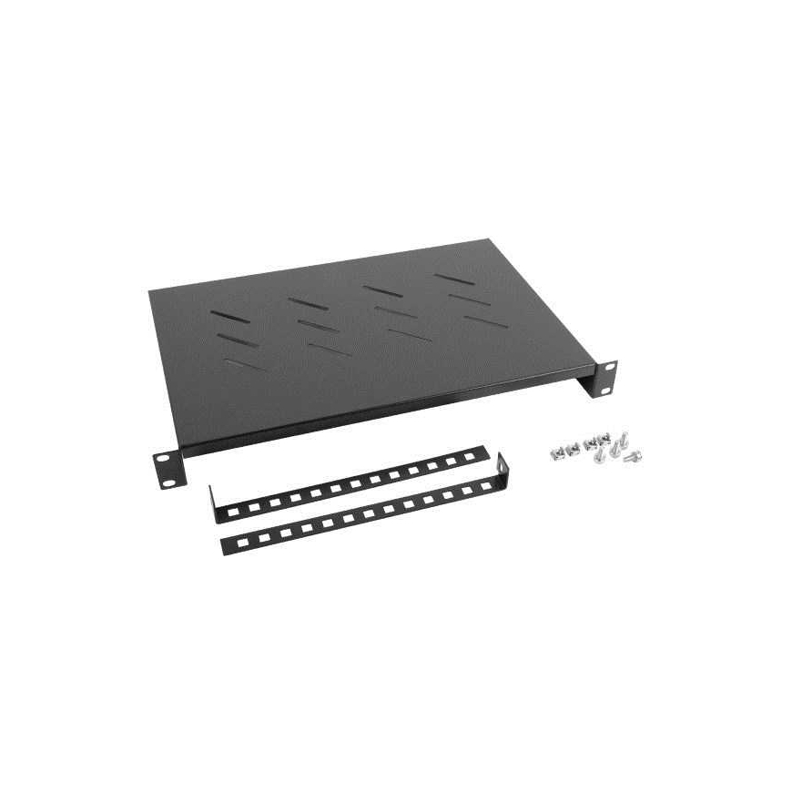 Lanberg AK-1004-B Rack riiul 19'''' 600mm 1U/483x300mm – 3