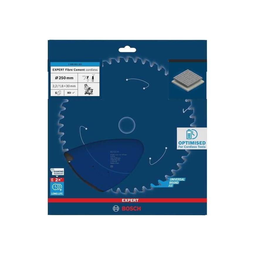 Bosch Expert kuitusementtiin 250x30x2.2/1.6x6T