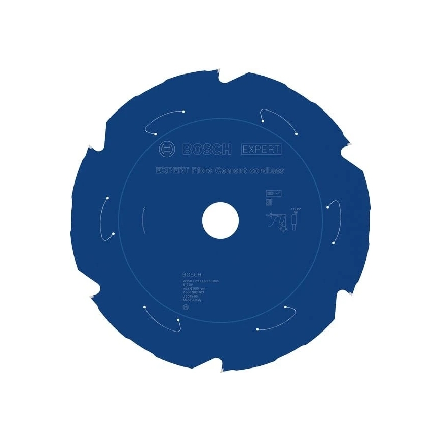 Bosch Expert для волокнистого цемента 250x30x2.2/1.6x6T – 2