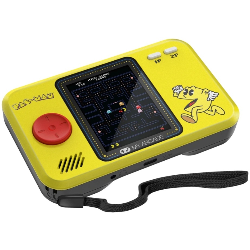 Spēļu konsole - My Arcade Pocket Player Pro + Ceļojumu soma Pac-Man 2,75 colas Dzeltena Melna – 4