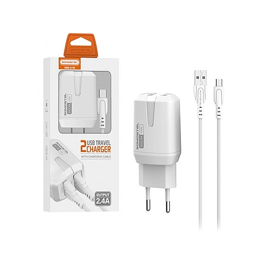 OEM MicroUSB-laturi 2400 mA virtalähde – 3