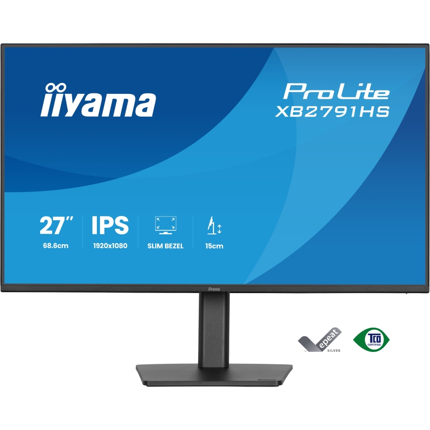 iiyama ProLite XB2791HS-B1 kompiuterio monitorius 68,6 cm (27") 1920 x 1080 pikseliai „Full HD“ LED – 2