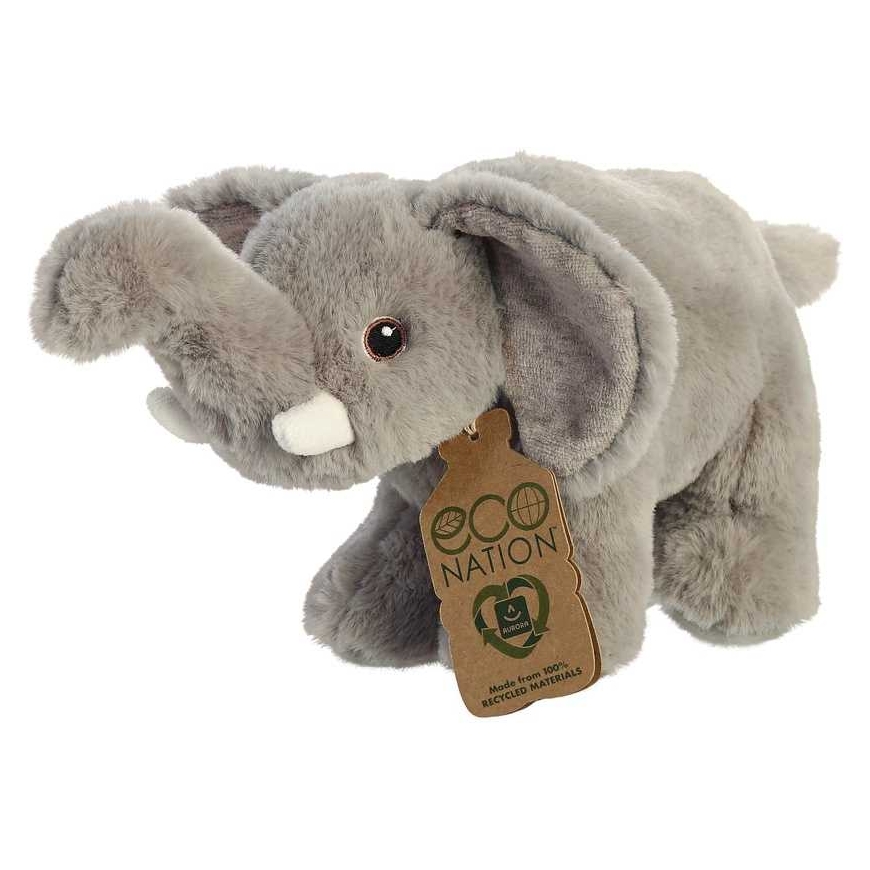 ECO NATION _7036735 AURORA Eco Nation Pehmolelu Elefantti, 15 cm – 4