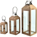 Mondex Since 1986 LEVI Komplekt 3 laternat 20x20x62cm/15x15x42cm/10x10x28cm Mondex Since 1986 LEVI Komplekt 3 laternat 20x20x62cm/15x15x42cm/10x10x28cm