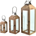 Mondex Since 1986 LEVI Complete 3 Lanterns 20x20x62cm/15x15x42cm/10x10x28cm Mondex Since 1986 LEVI Complete 3 Lanterns 20x20x62cm/15x15x42cm/10x10x28cm