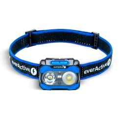 Lukturs - everActive HL-600R Owl 600 Lūmeni, USB-C, 9h Ekonomiskais Režīms, Melns